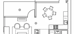 Апартаменты-студия 54 м² в МФК Red7